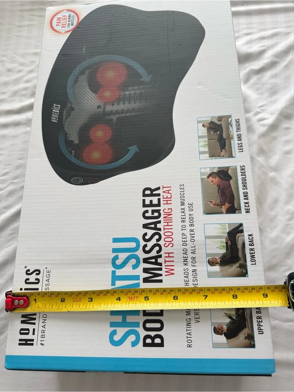 HoMedics Shiatsu Body Massager with Soothing Heat, model SP-6H-2
